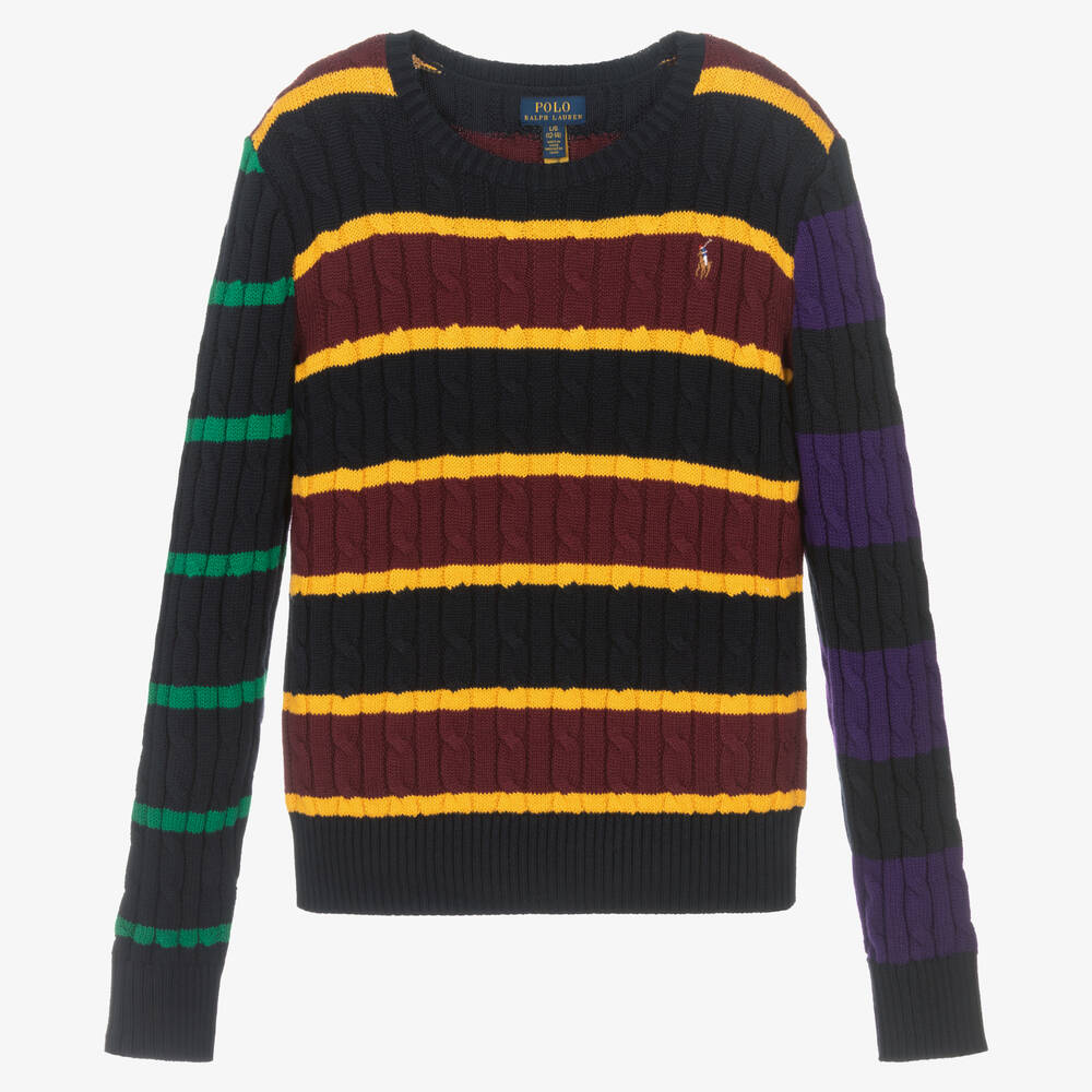 Black and yellow polo sweater deals