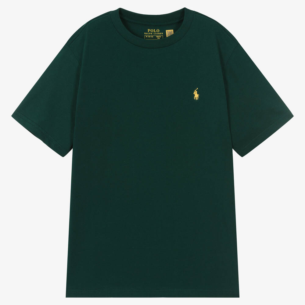 Ralph Lauren - Grünes Teen Baumwolljersey-T-Shirt | Childrensalon