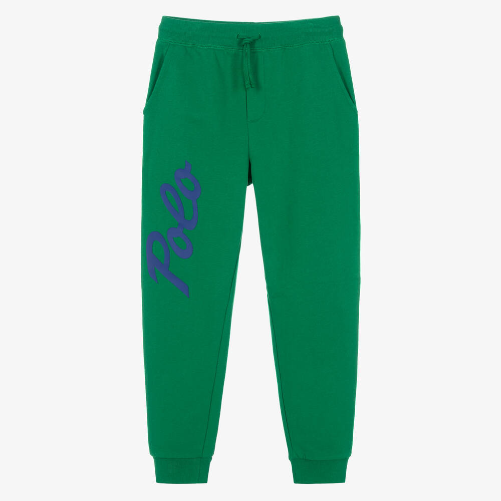 Ralph Lauren - Jogging vert en coton pour ado garçon | Childrensalon