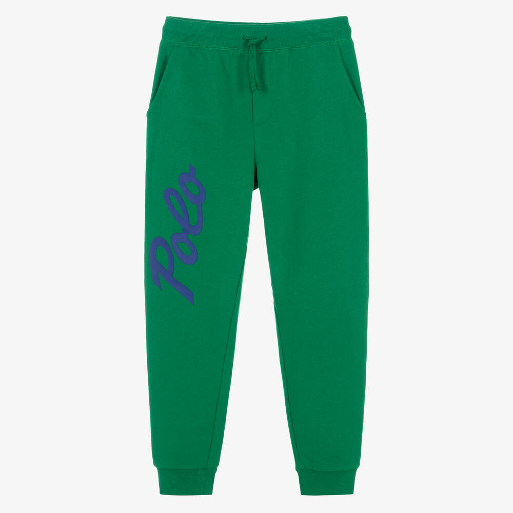 Boys green joggers sale