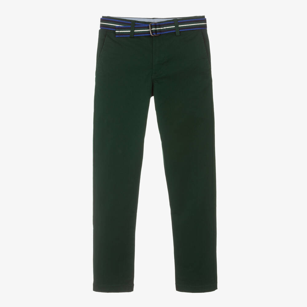 Polo Ralph Lauren Teen Boys Green Cotton Trousers