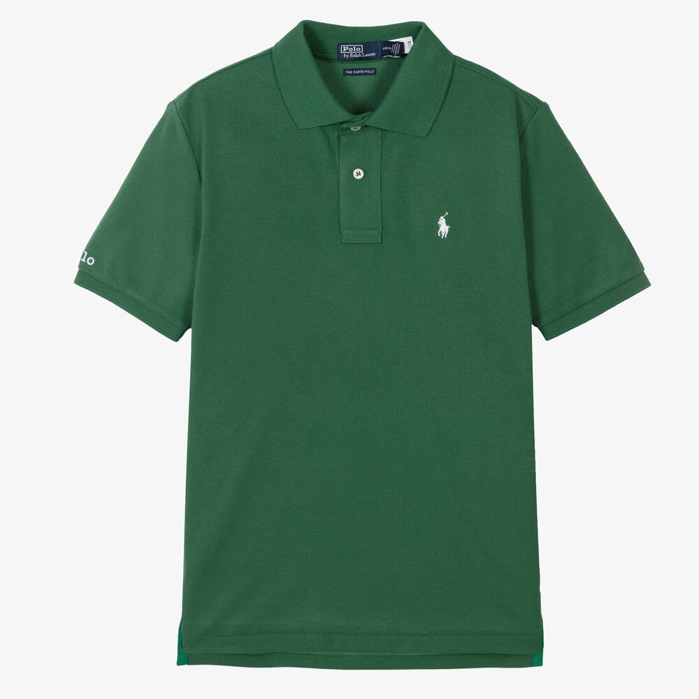 Polo Ralph Lauren - Teen Boys Green Earth Polo Shirt | Childrensalon