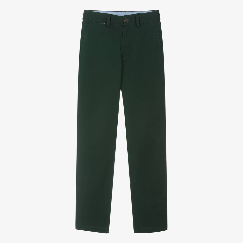 Ralph Lauren-Teen Boys Green Skinny Fit Chino Trousers | Childrensalon Outlet