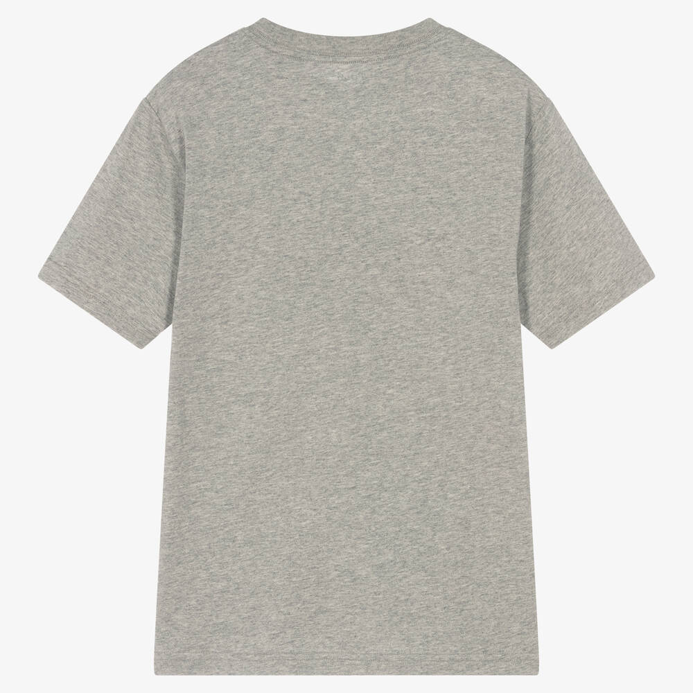 Polo Ralph Lauren-Teen Boys Grey Cotton Logo T-Shirt | Childrensalon Outlet