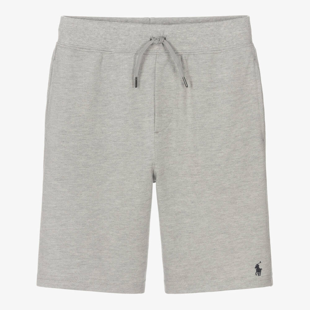 Polo Ralph Lauren - Teen Boys Grey Cotton Piqué Shorts | Childrensalon