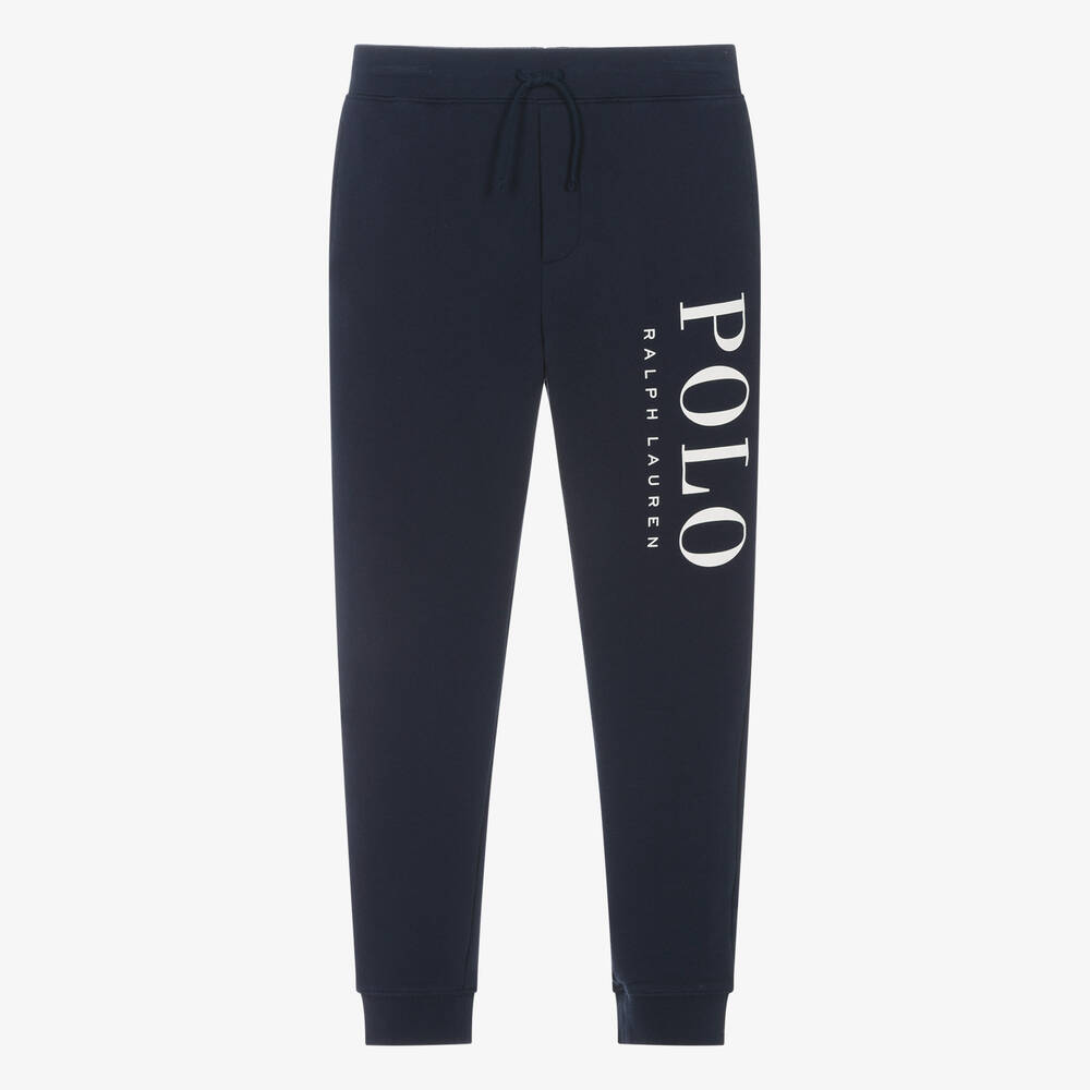 Ralph Lauren-Teen Boys Navy Blue Cotton Joggers | Childrensalon Outlet