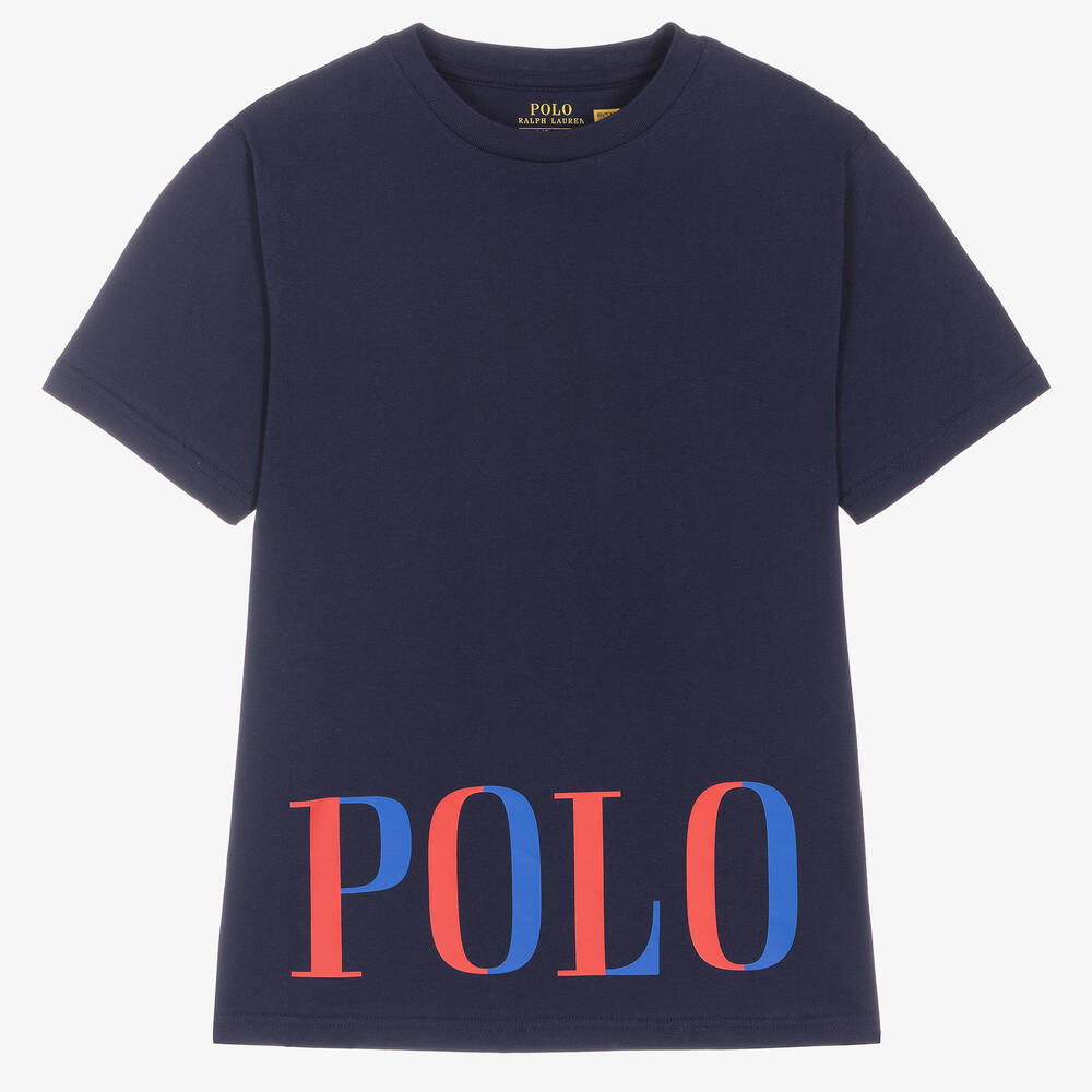 Polo Ralph Lauren - Teen Boys Navy Blue Logo T-Shirt | Childrensalon
