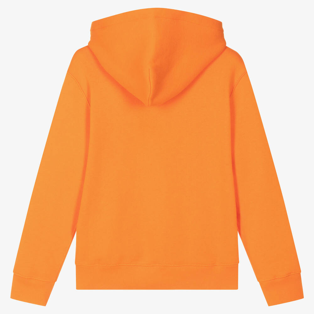 Orange polo zip up hoodie hotsell