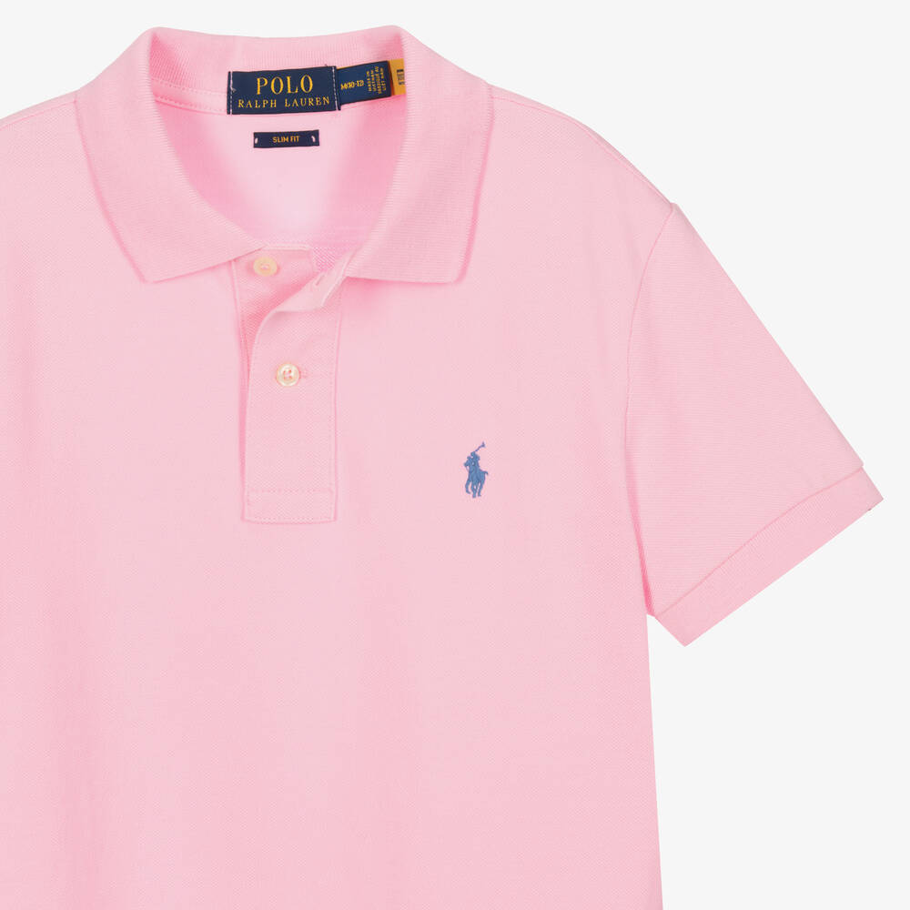 Boys pink ralph lauren shirt 2025