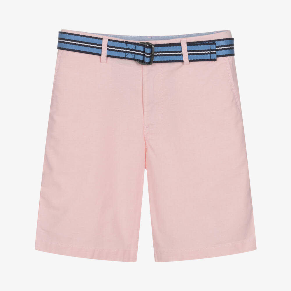 Polo Ralph Lauren - Teen Boys Pink Cotton Shorts | Childrensalon