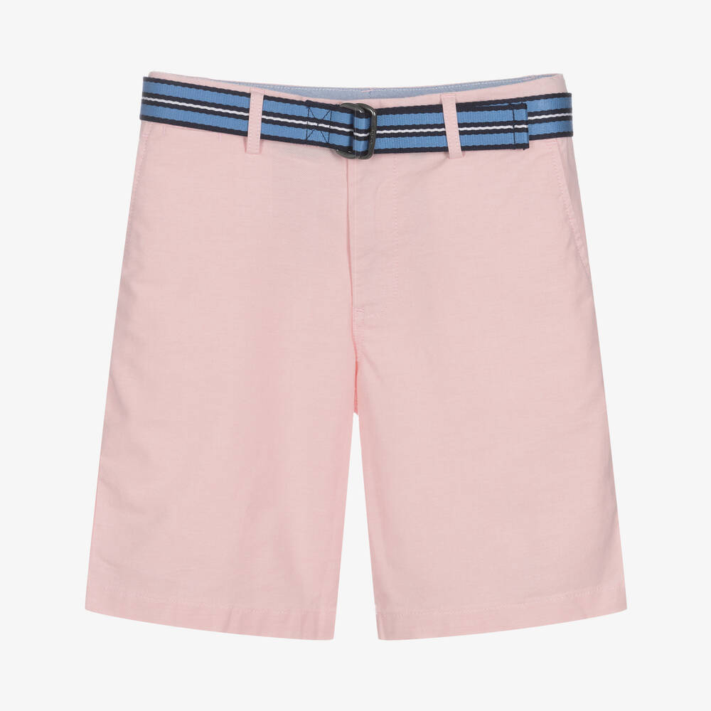 Pink polo shorts shop