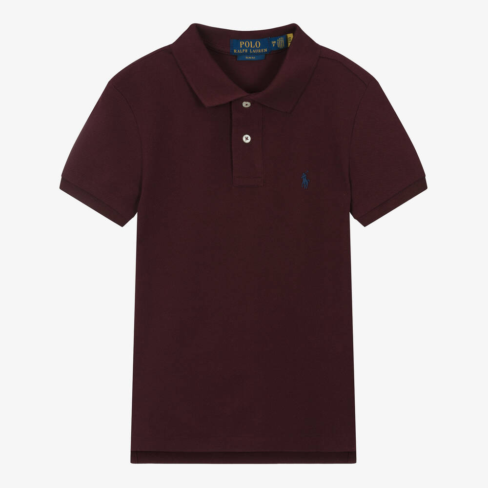 Ralph Lauren - Polo rouge en coton Ado garçon | Childrensalon