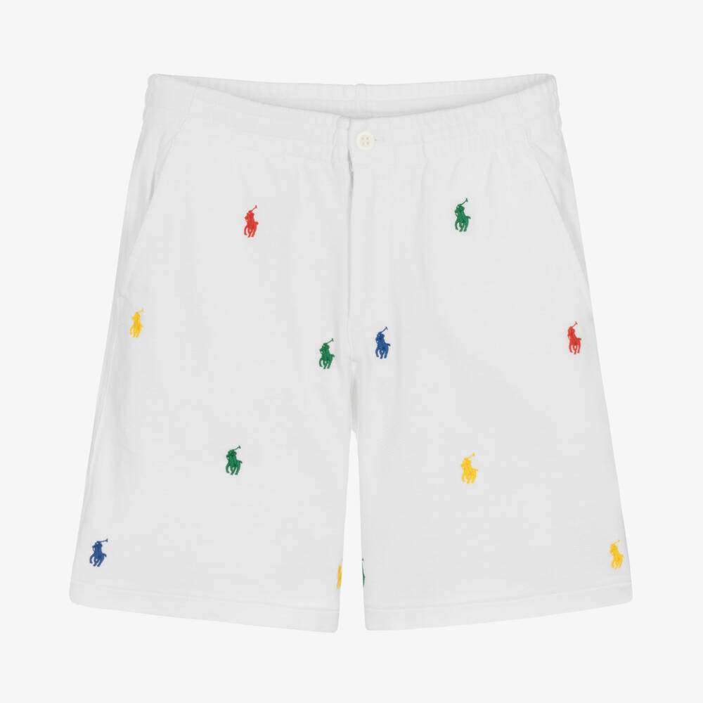 Polo Ralph Lauren - Белые хлопковые шорты | Childrensalon