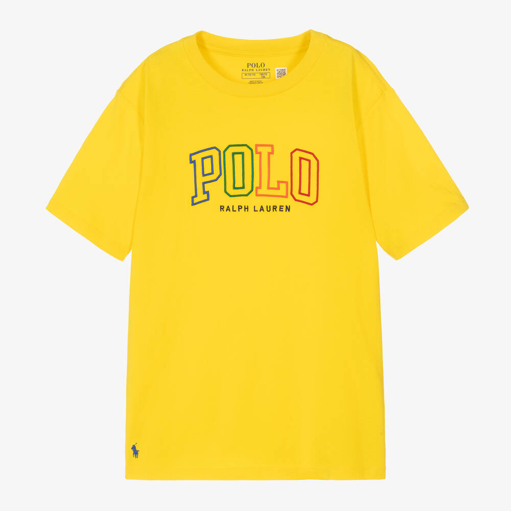 Polo Ralph Lauren - Желтая хлопковая футболка | Childrensalon