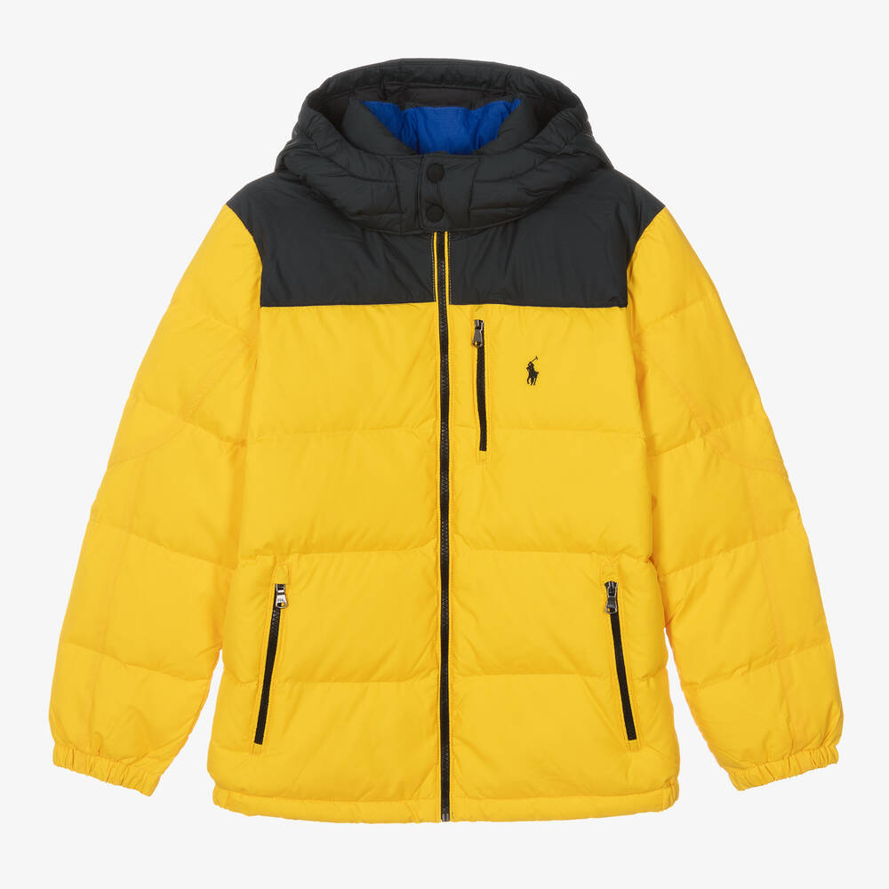 Ralph Lauren - Gelbe Teen Daunen-Steppjacke | Childrensalon