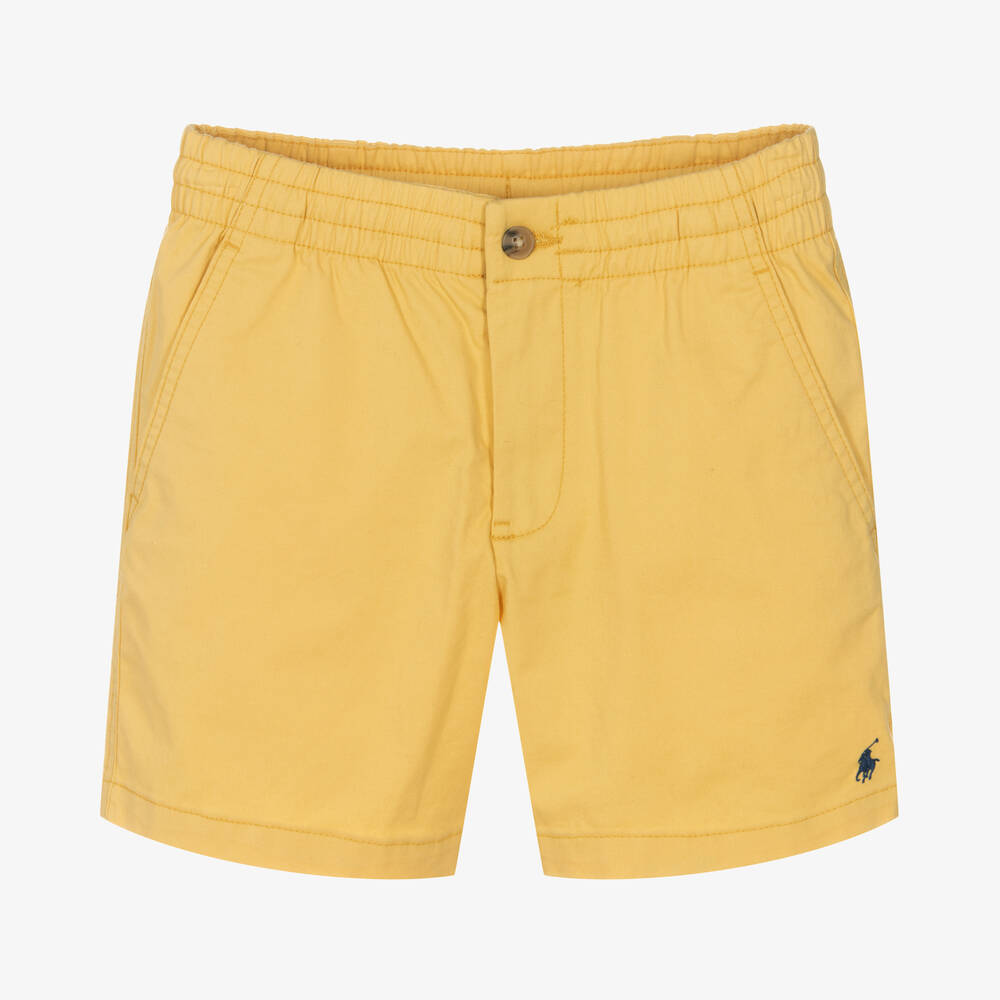 Polo Ralph Lauren - Teen Boys Yellow Twill Logo Shorts | Childrensalon