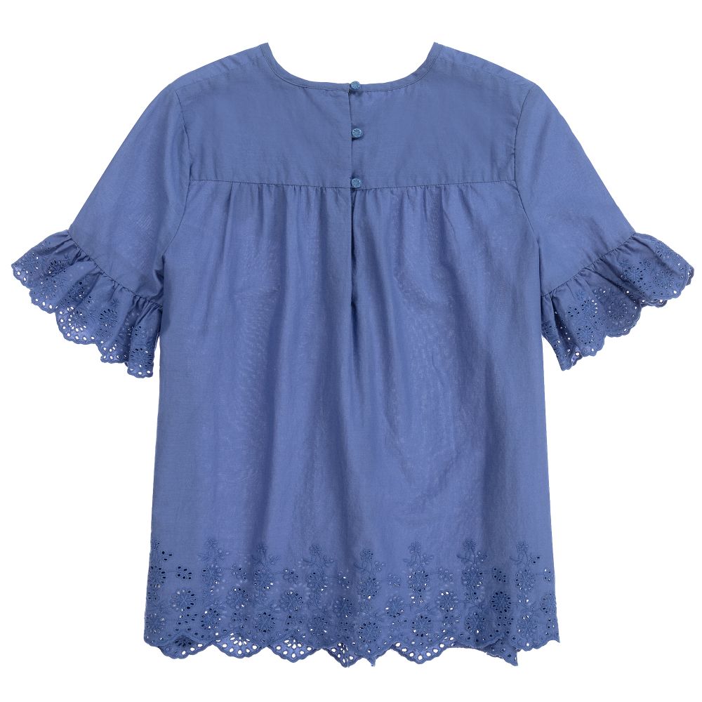 Girls shop blue blouse