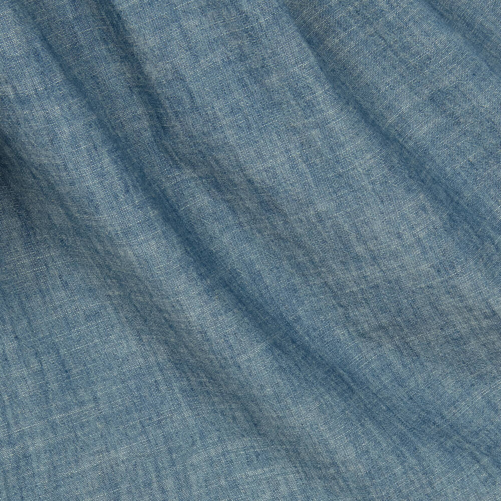 Polo Ralph Lauren-فستان تينز بناتي قطن شامبري لون أزرق | Childrensalon Outlet