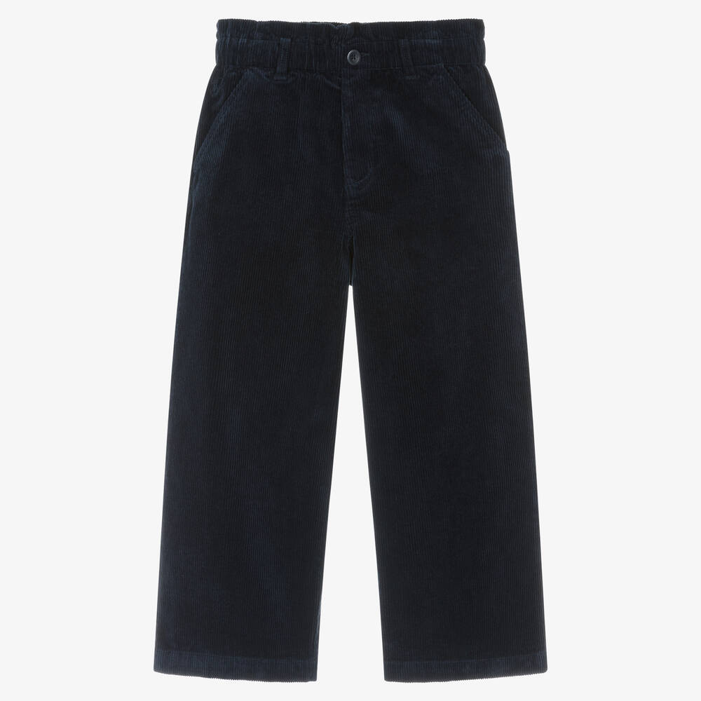 Ralph Lauren - Pantalon bleu en velours côtelé ado | Childrensalon