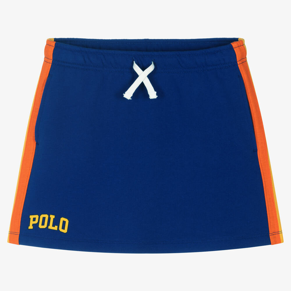 Polo Ralph Lauren - Teen Girls Blue Cotton Skirt | Childrensalon