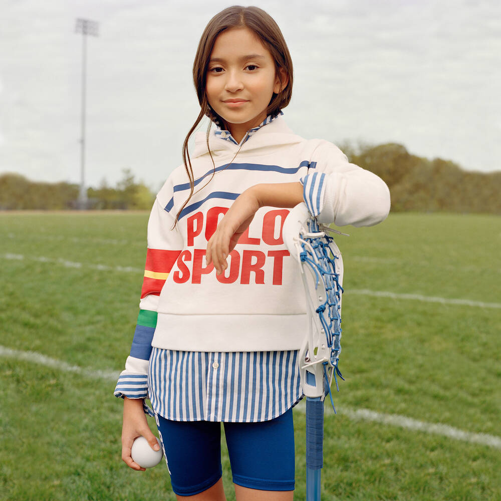 Поло Ralph Lauren-Синие велосипедные шорты для девочек-подростков | Childrensalon Outlet