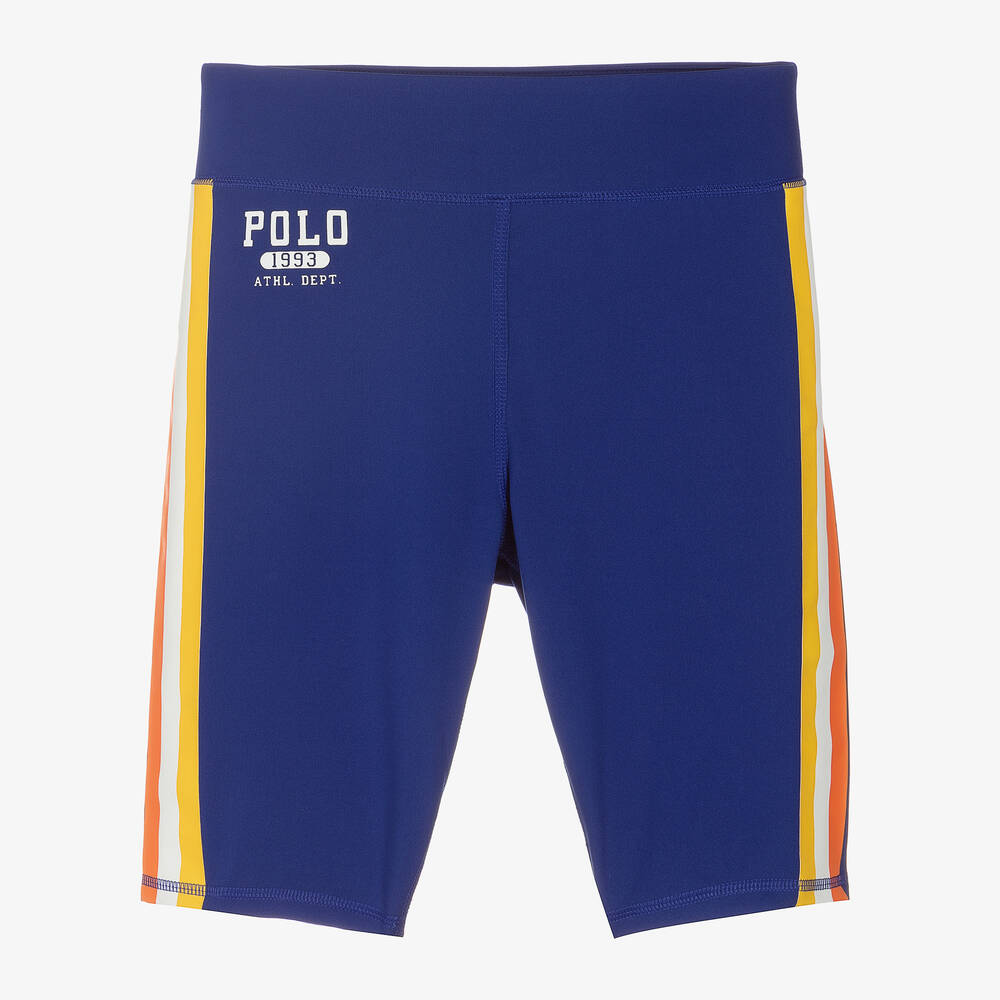 Polo Ralph Lauren - Teen Girls Blue Cycling Shorts | Childrensalon