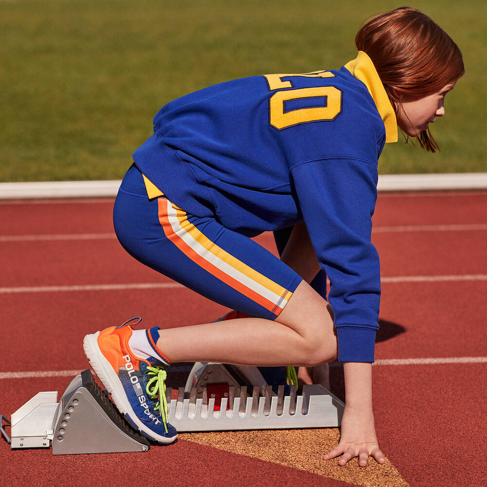 Поло Ralph Lauren-Синие велосипедные шорты для девочек-подростков | Childrensalon Outlet