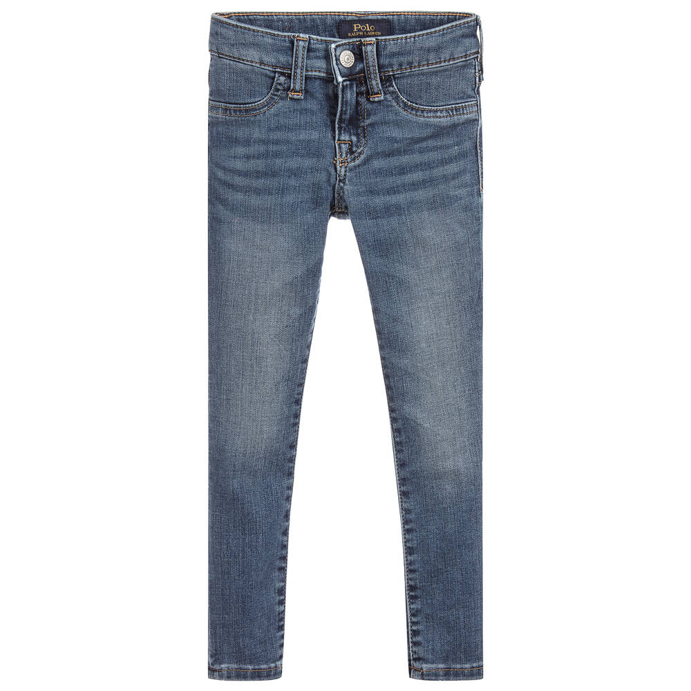 Polo Ralph Lauren - Teen Girls Blue Denim Jeans | Childrensalon