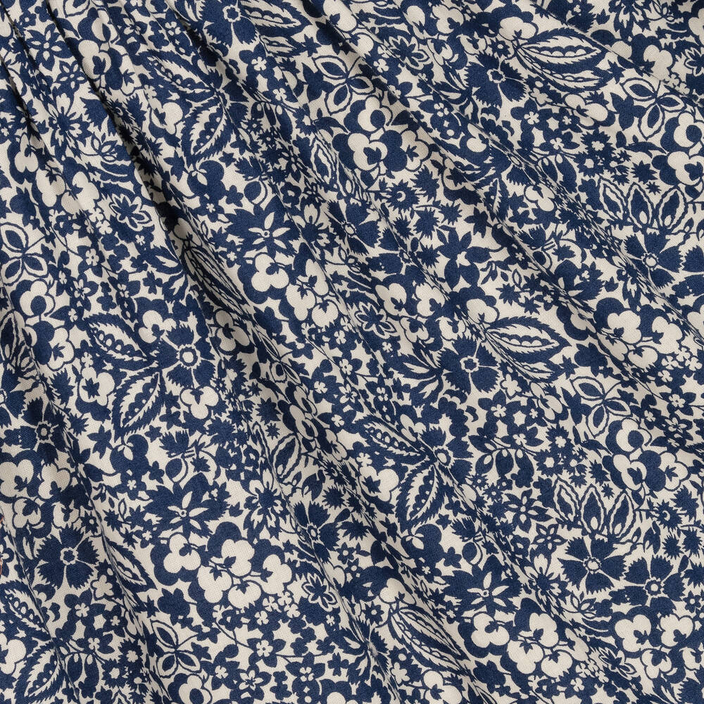 رالف لورين-فستان تينز بناتي قطن لون كحلي بطبعة ورود | Childrensalon Outlet