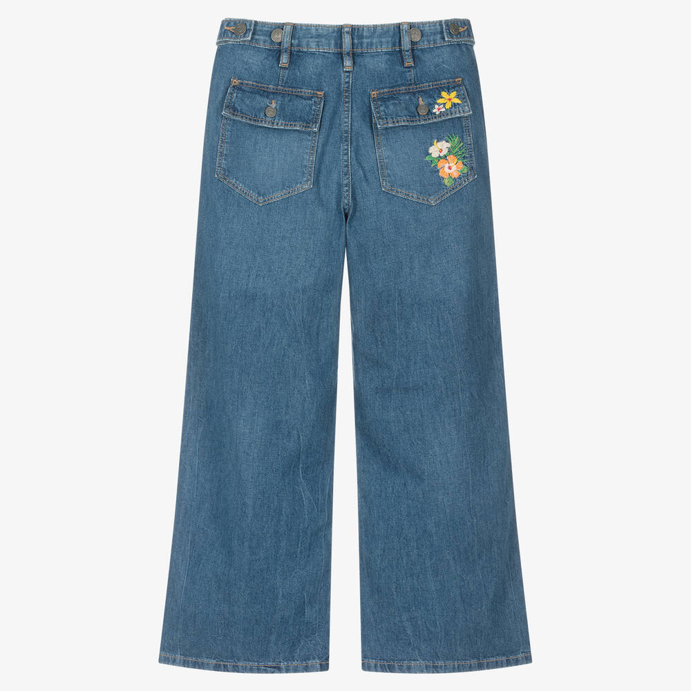Ralph Lauren-Голубые джинсы с вышивкой | Childrensalon Outlet