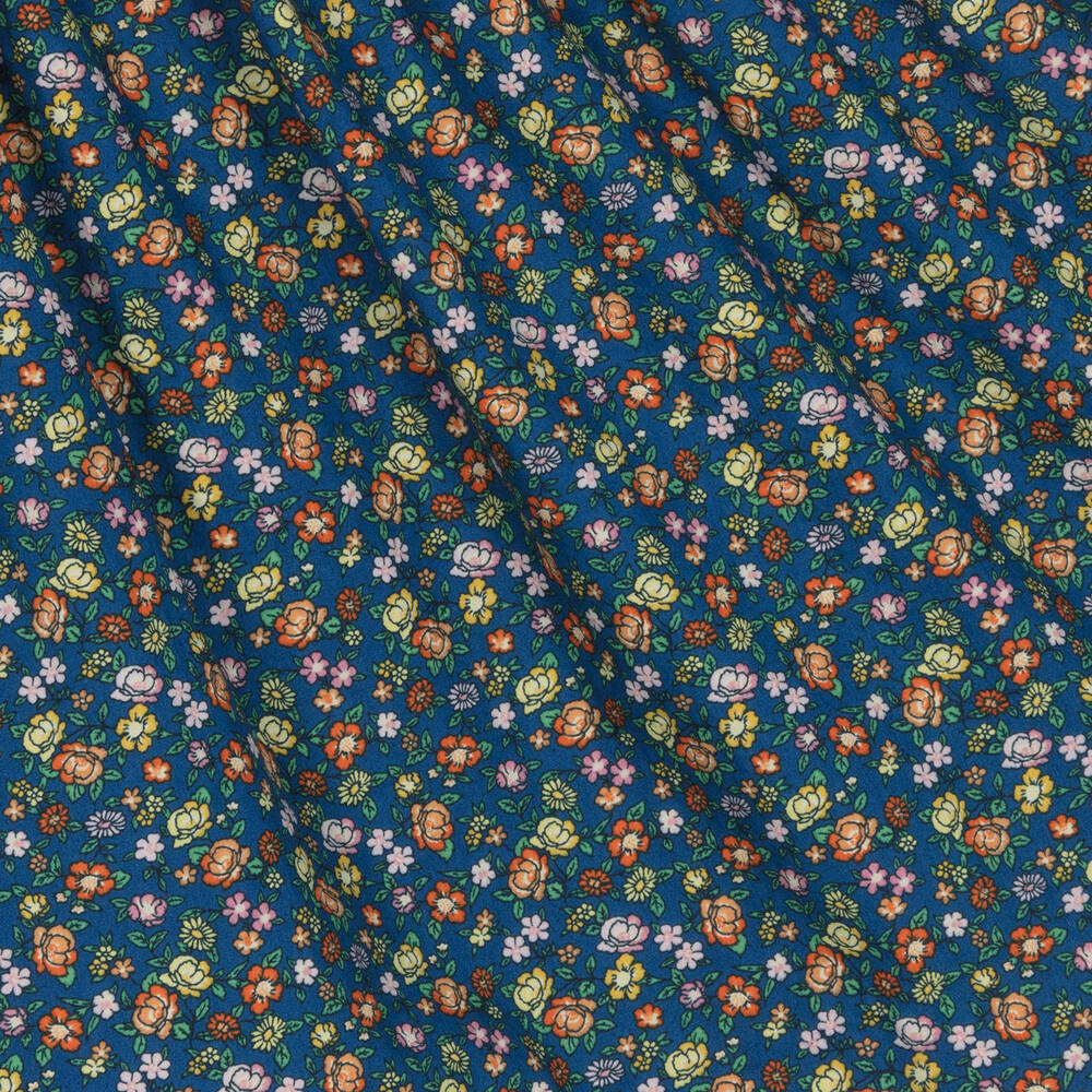 Ralph Lauren-Teen Girls Blue & Pink Floral Cotton Dress | Childrensalon Outlet