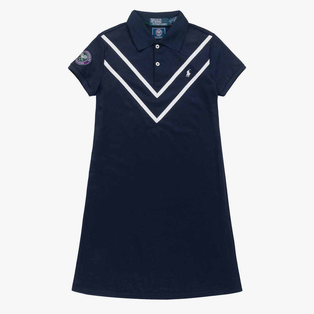Teen Girls Blue Wimbledon Polo Dress