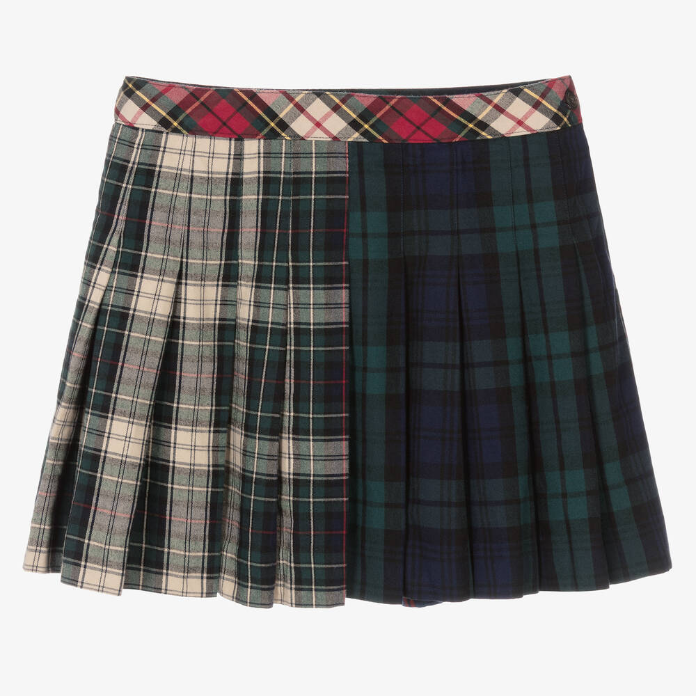 Polo Ralph Lauren-Teen Girls Check Pleated Skirt | Childrensalon Outlet