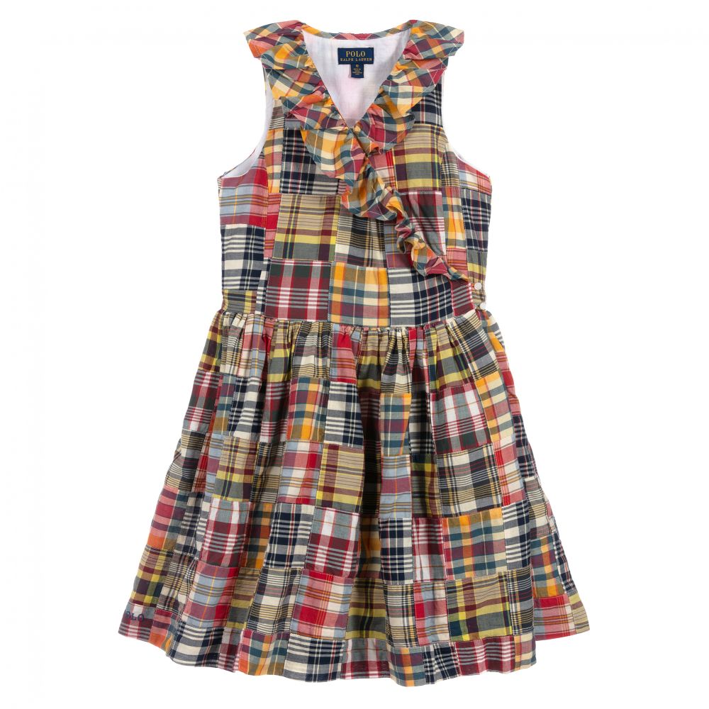 Polo Ralph Lauren - Teen Girls Checked Logo Dress | Childrensalon