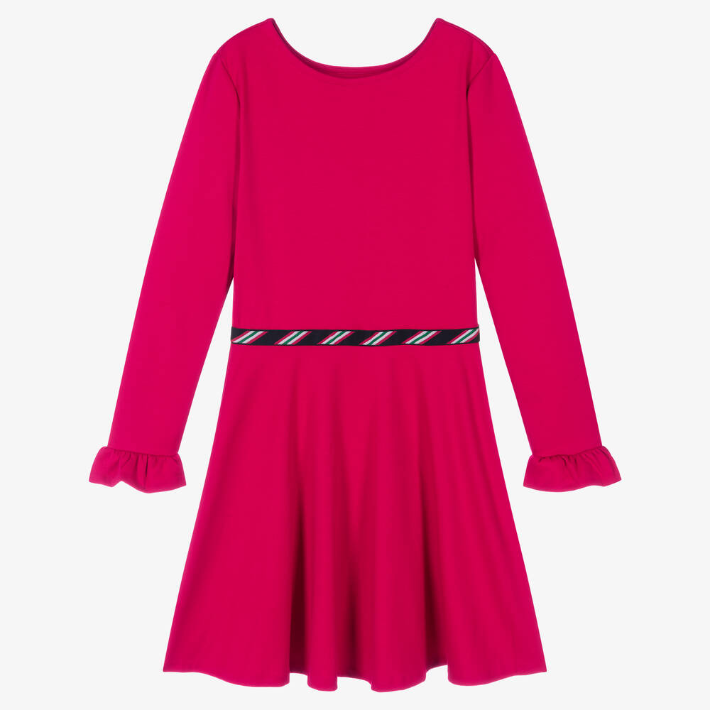 Polo Ralph Lauren - Robe rose fuchsia Ado fille | Childrensalon