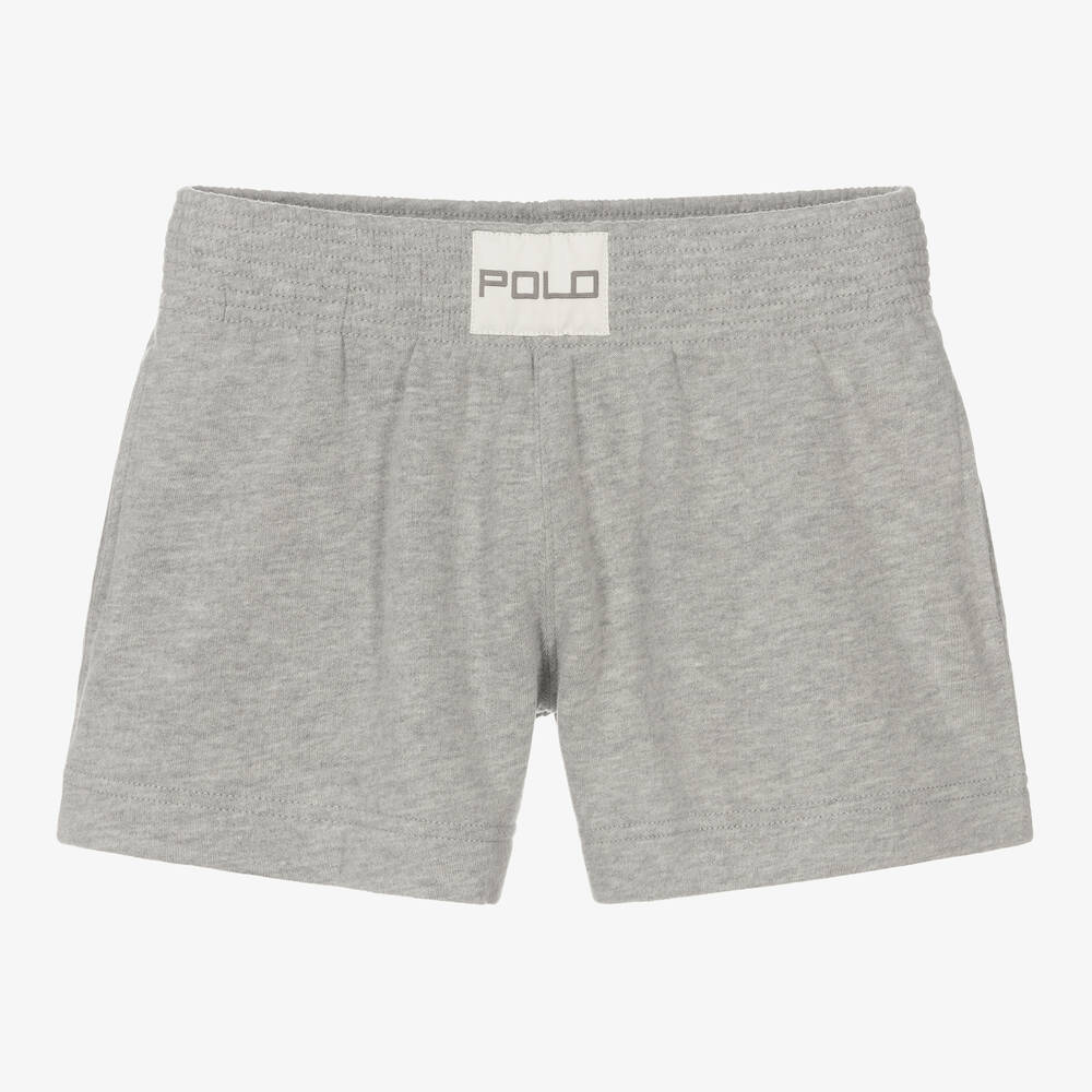 Polo Ralph Lauren - Teen Girls Grey Logo Shorts | Childrensalon