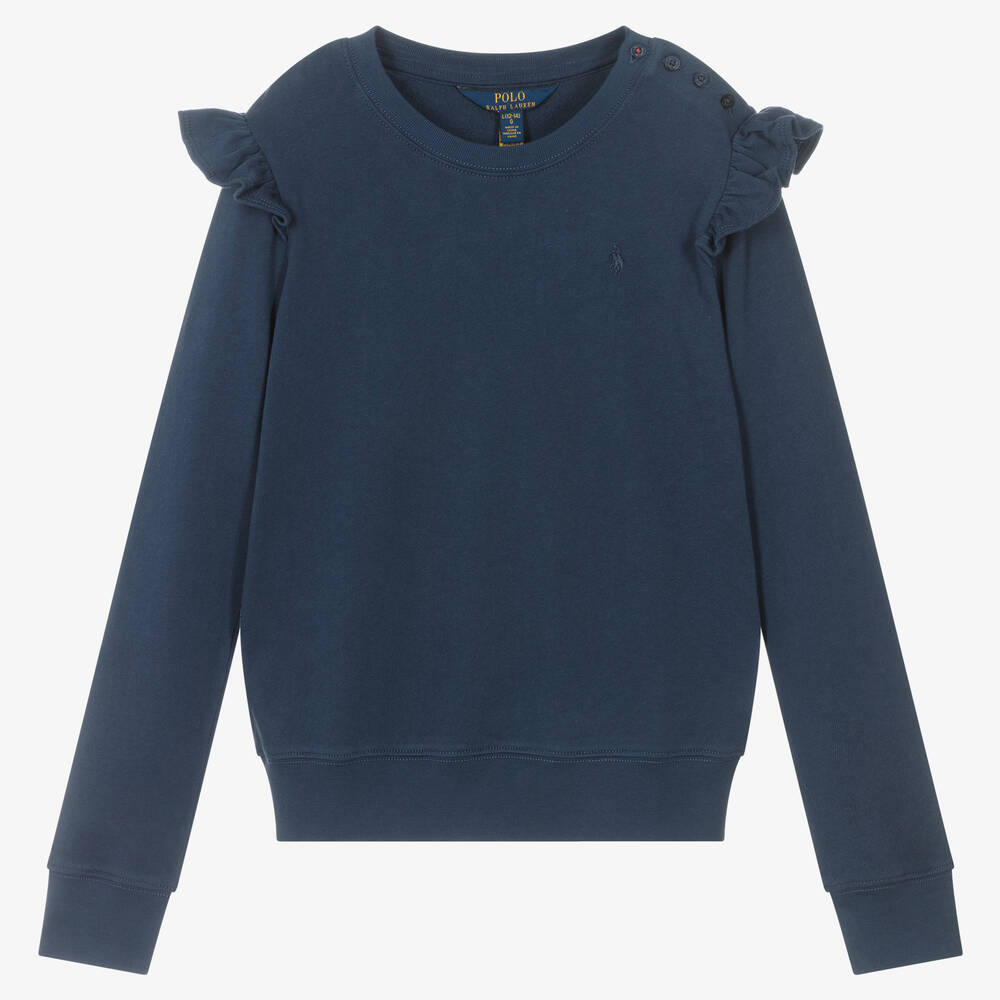 Girls navy sweatshirt cheap
