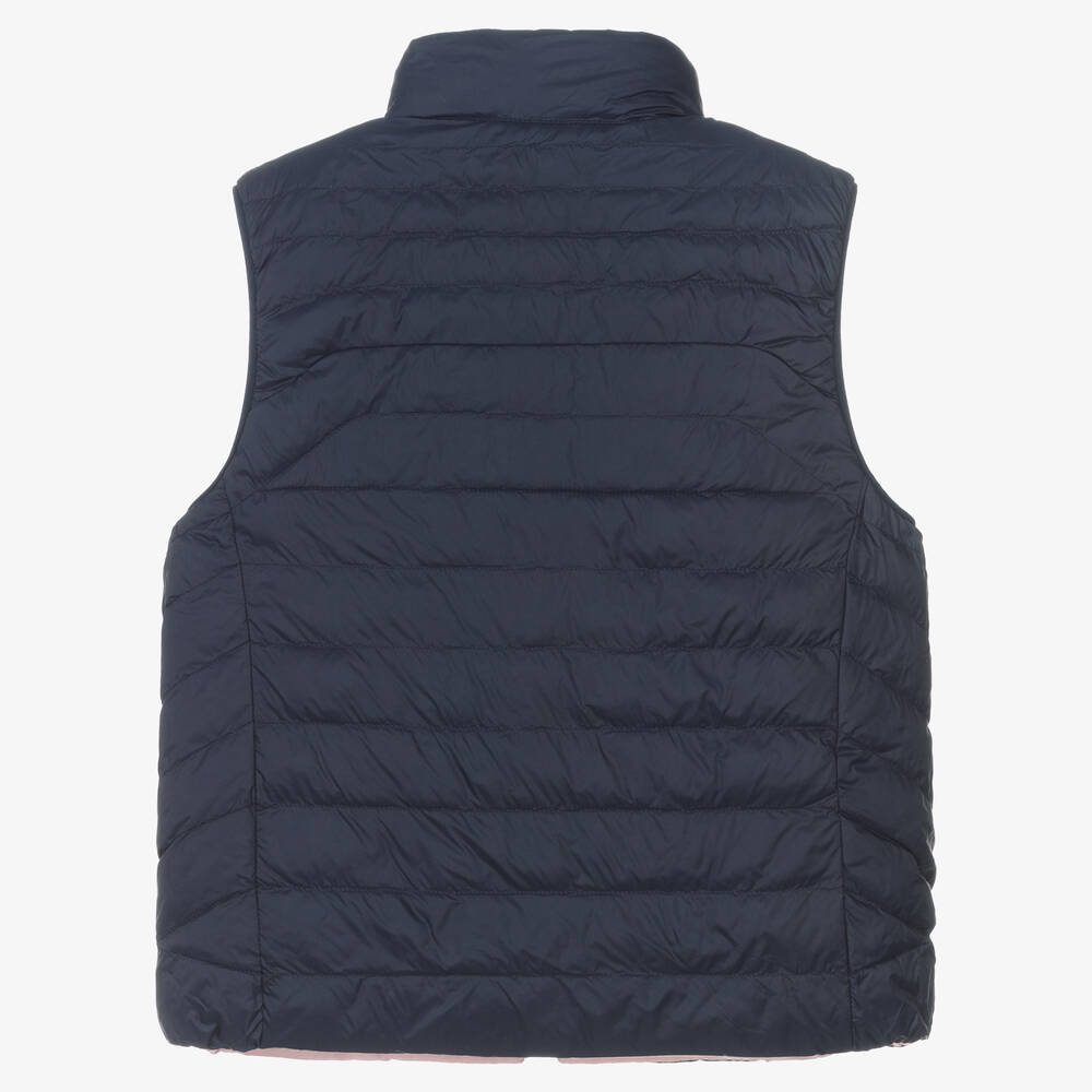 Girls navy gilet on sale