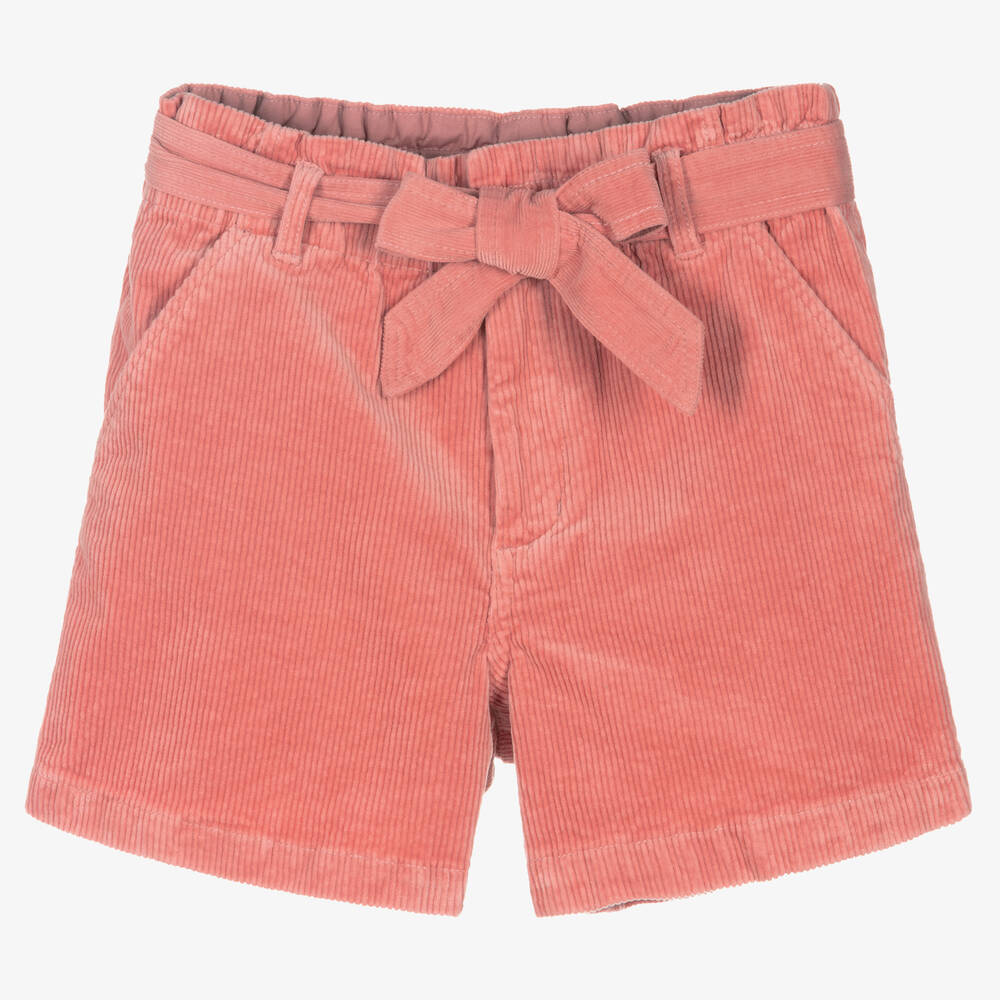 Polo Ralph Lauren-شورت تينز بناتي قطن كوردروي لون زهري | Childrensalon Outlet