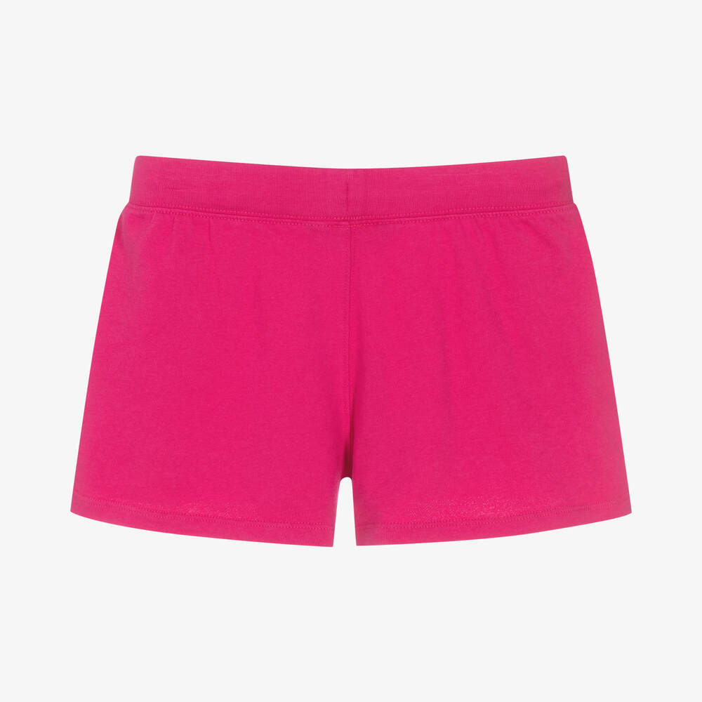 رالف لورين-شورت تينز بناتي قطن لون زهري فيوشيا | Childrensalon Outlet