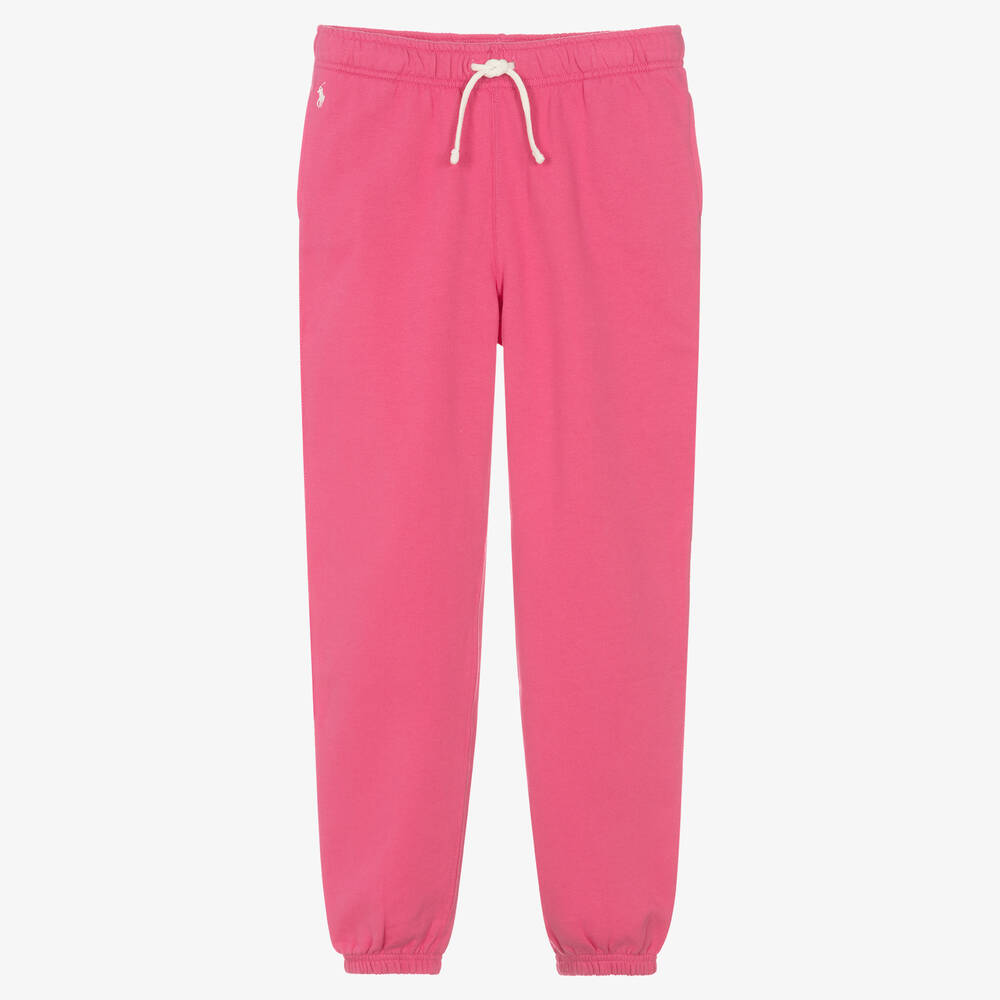 Polo Ralph Lauren - Teen Girls Pink Cotton Logo Joggers | Childrensalon