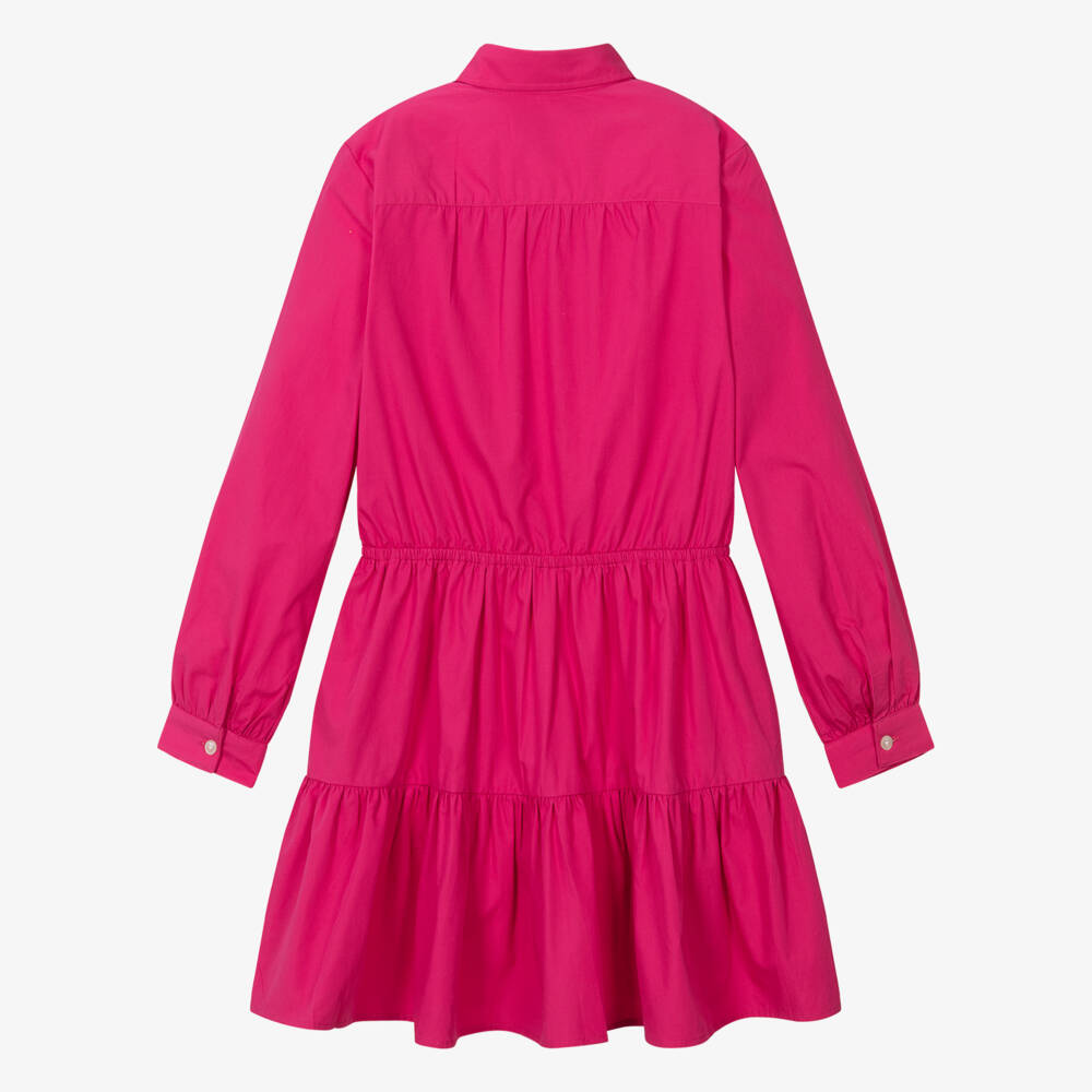 Ralph Lauren-Teen Girls Pink Cotton Shirt Dress | Childrensalon Outlet