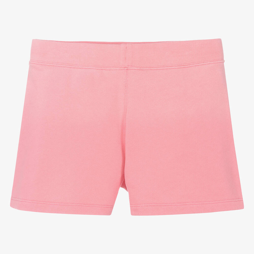 رالف لورين-شورت قطن جيرسي لون زهري للمراهقات | Childrensalon Outlet