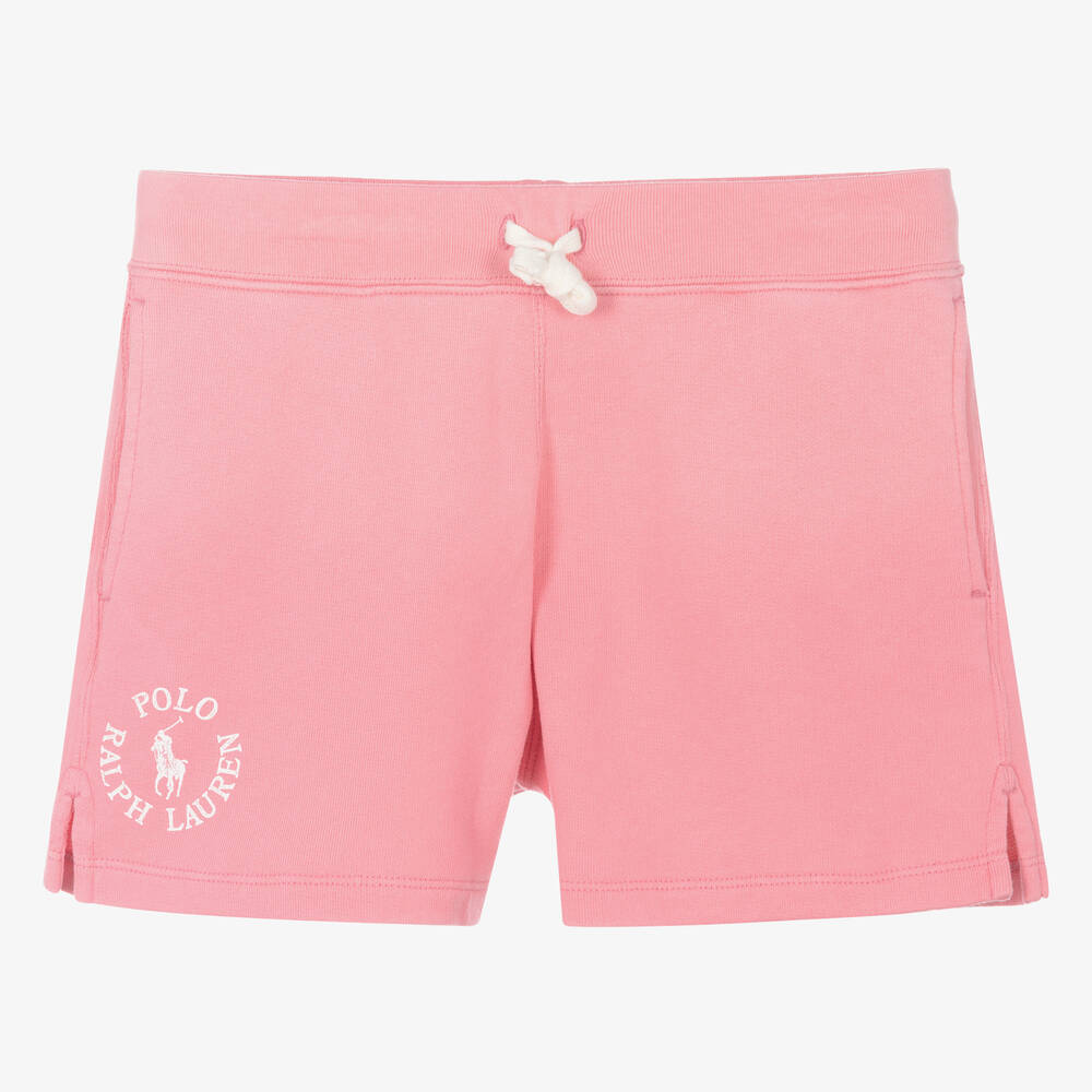 Ralph Lauren-Teen Girls Pink Cotton Shorts | Childrensalon Outlet