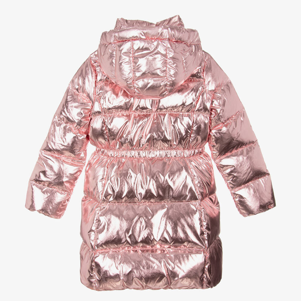Ralph Lauren-Teen Girls Pink Down-Filled Puffer Coat | Childrensalon Outlet