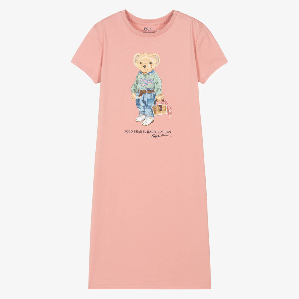 Polo Ralph Lauren - Розовое платье из джерси для девочек-подростков | Childrensalon