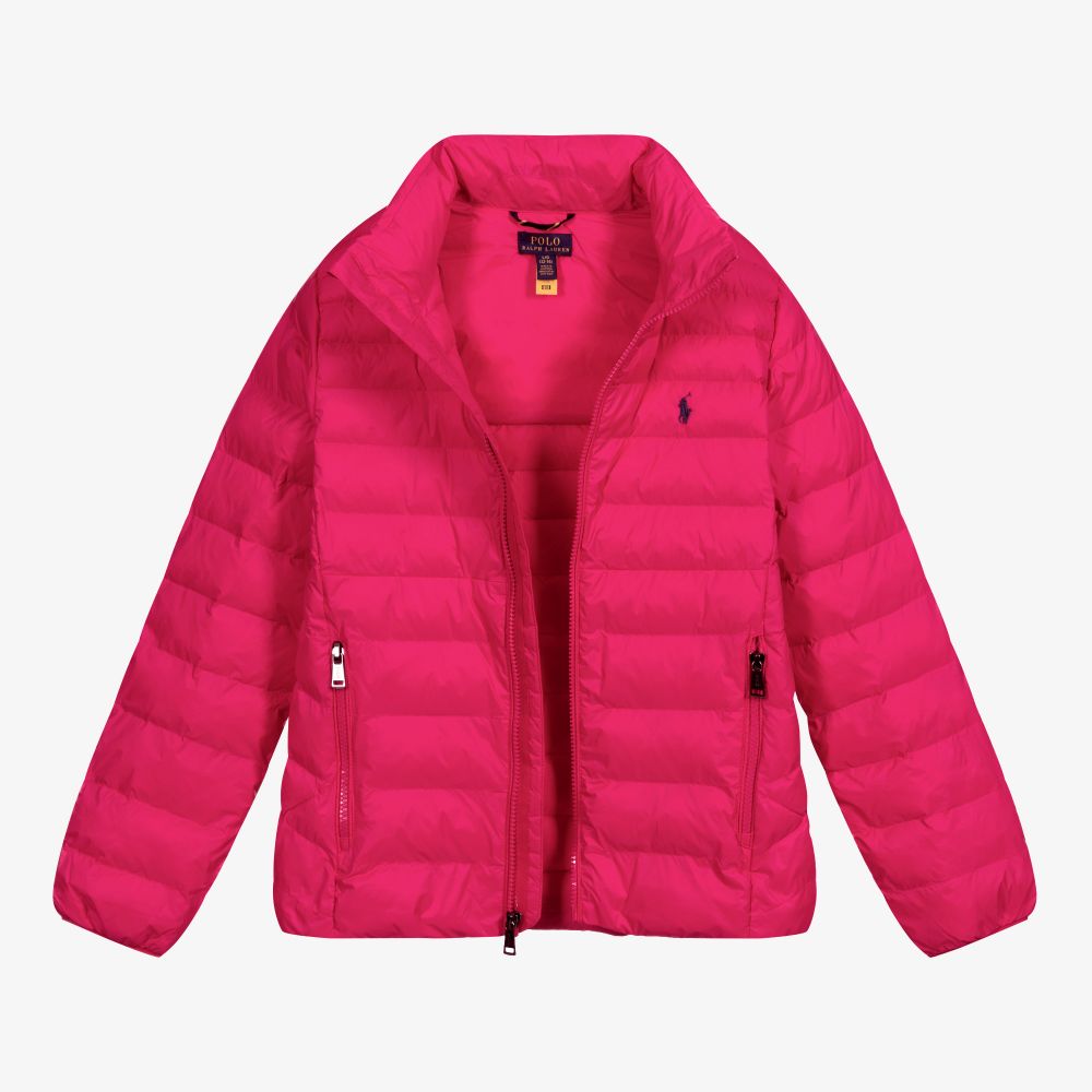 Polo Ralph Lauren Teen Girls Pink Logo Jacket Childrensalon Outlet