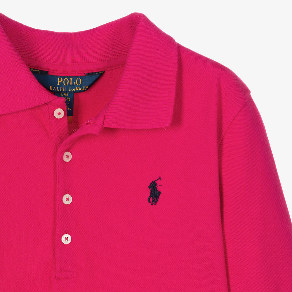 Pink polo dress deals