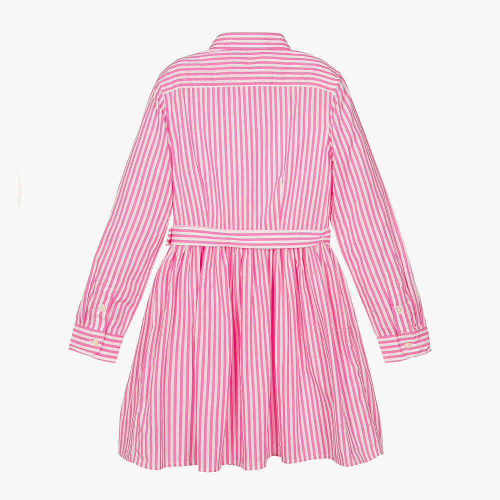 Polo Ralph Lauren Robe chemise rose ado fille