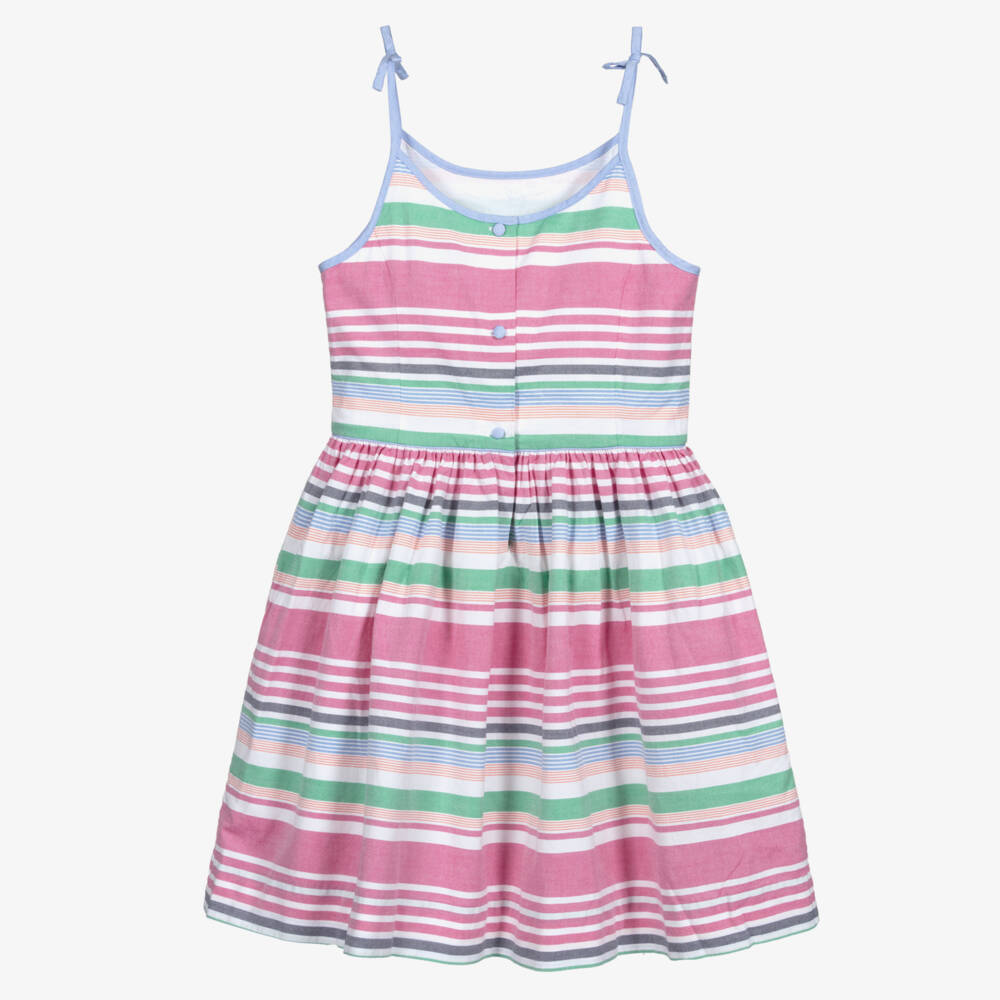 Polo Ralph Lauren-Teen Girls Pink Striped Dress | Childrensalon Outlet